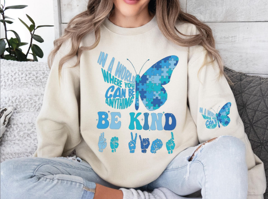 Be Kind Butterfly Sweatshirt